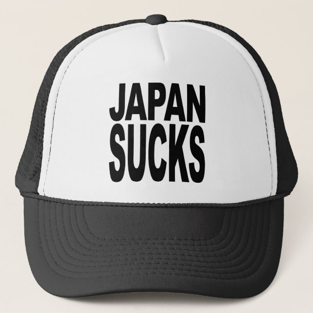 Japan ist zum Kotzen Truckerkappe (Vorderseite)