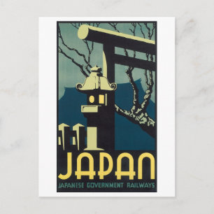 Japan, Japanisch-Govt Railway Travel Poster Postkarte
