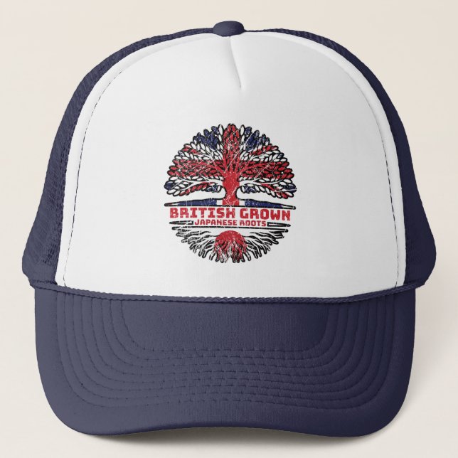 Japan Japanisch Vereinigtes Königreich British Tre Truckerkappe (Vorderseite)