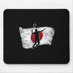 Japan Japanische Flagge Badminton  Mousepad