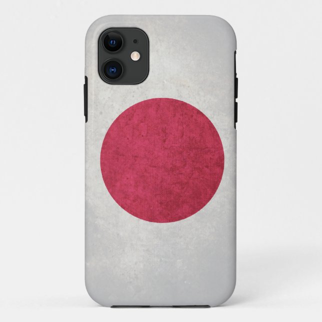 Japan; Japanische Flagge Case-Mate iPhone Hülle (Rückseite)