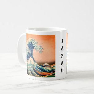 Japan - Japanische Kunst (Die große Welle vor Kana Kaffeetasse