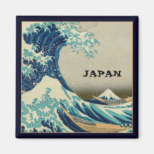 Japan & Japanische Kunst / Große Welle vor Kanagaw Magnet