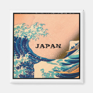 Japan - Japanische Kunst (Große Welle vor Kanagawa Magnet