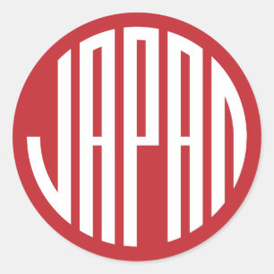 Japan - japanischer runder Entwurf Aufkleber
