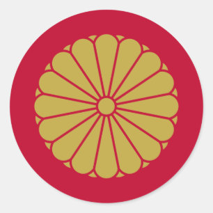 Japan, Kaiser Runder Aufkleber