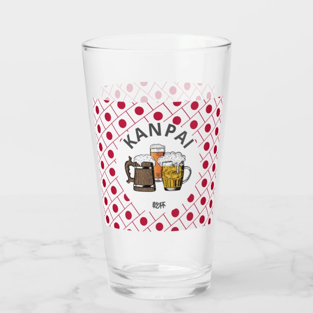 JAPAN Kanpai 乾 杯 Great Japanese Beer Glas (Rückseite)