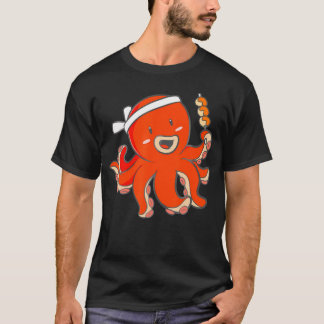 Japan Kawaii Anime Octopus Sushi Koch Traditionell T-Shirt