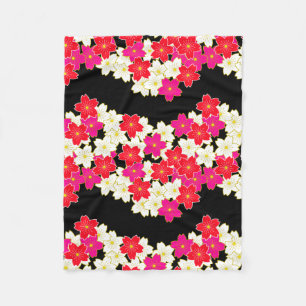 Japan-Kimono redete Musterdecke an Fleecedecke