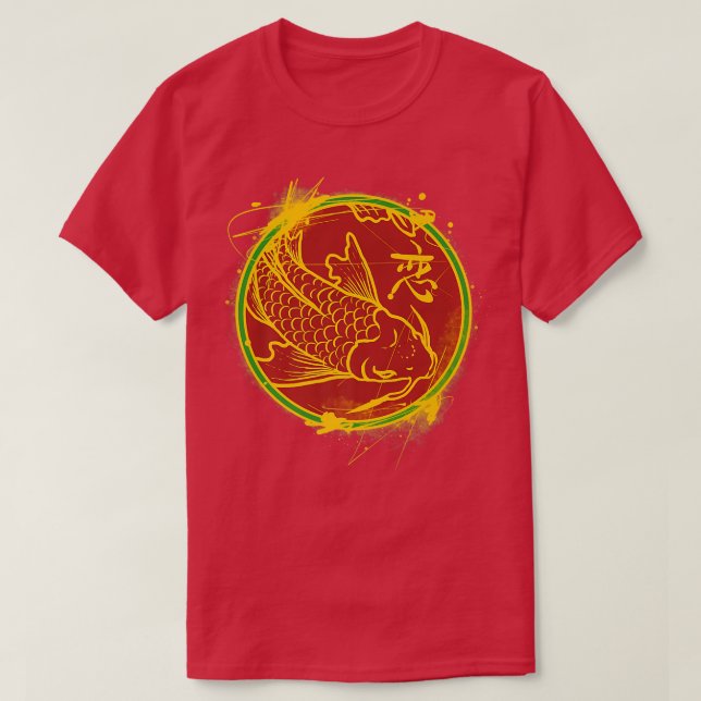 Japan Koi Fisch Japanischer Tattoo 521 T-Shirt (Design vorne)