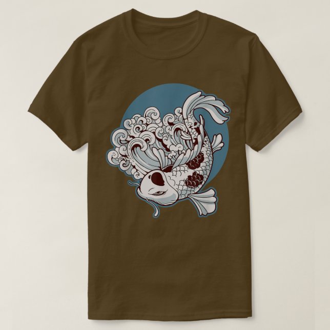Japan Koi Fisch Japanischer Tattoo 531 T-Shirt (Design vorne)
