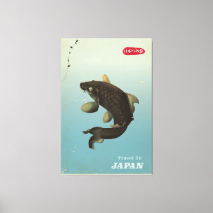 Japan Koi Vintage-Reiseposter Leinwanddruck