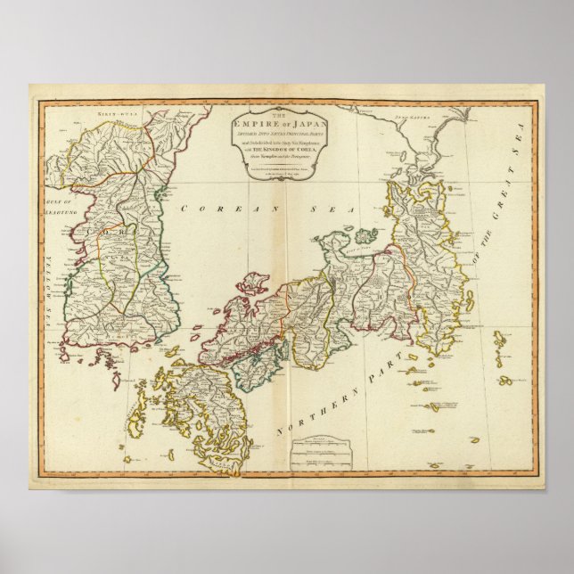 Japan, Korea Poster (Vorne)