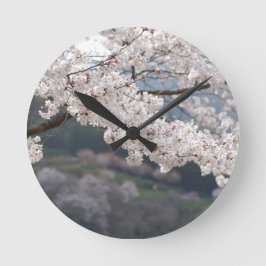Japan Kumamoto Cherry Blossom Runde Wanduhr