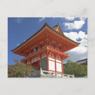Japan, Kyoto, aufstrebendes Tor des Tempels Postkarte