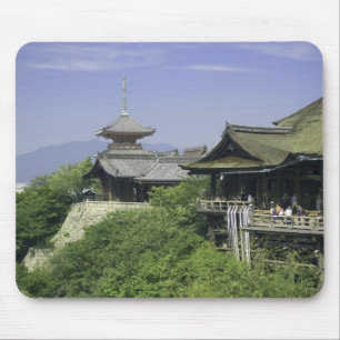 Japan, Kyoto, der Blick aus dem Kiyomizu-Tempel Mousepad
