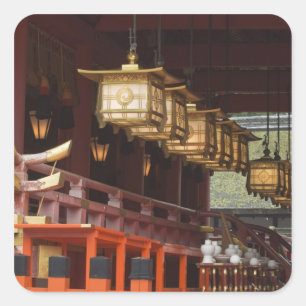 Japan, Kyoto, Fushimi, Inari Großschrein 2 Quadratischer Aufkleber