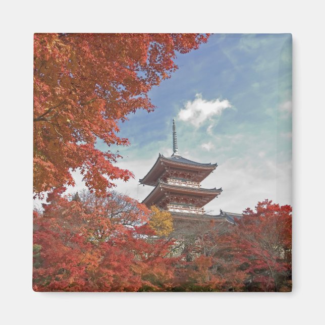 Japan, Kyoto, Pagode im Herbst Magnet (Vorne)