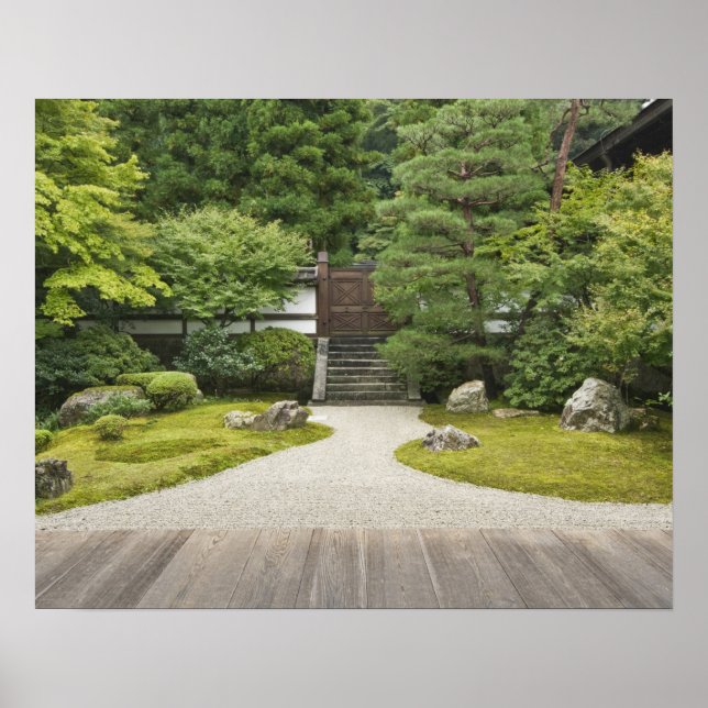Japan, Kyoto, Sennyuji Temple Garden Poster (Vorne)