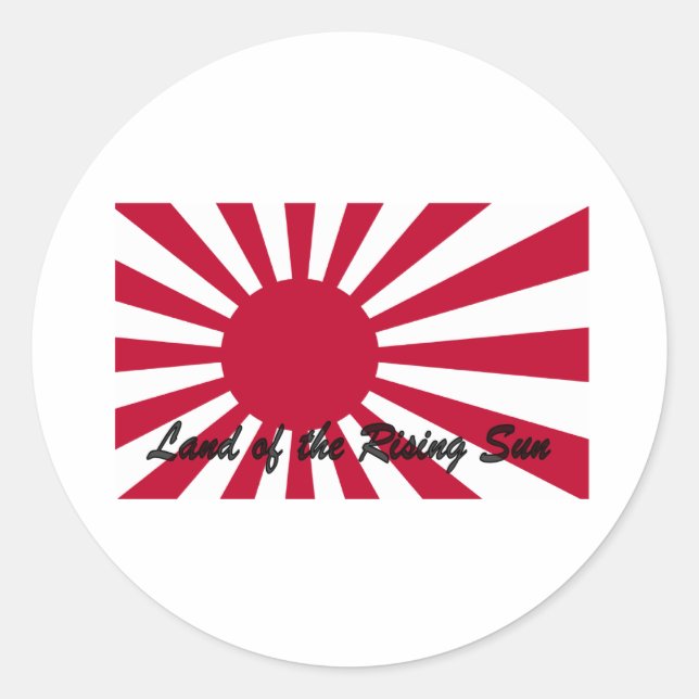 Japan - Land der wachsenden Sonne Runder Aufkleber (Vorderseite)