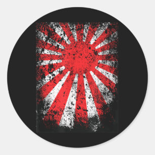 Japan Land der wachsenden sunnipponischen Kriegsfl Runder Aufkleber