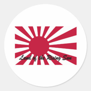 Japan - Land des aufgehende Sonne Runder Aufkleber