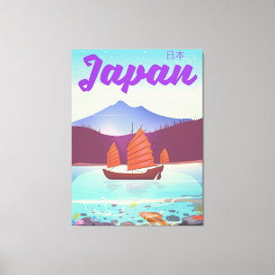 Japan-Landschaft-Reiseposter Leinwanddruck