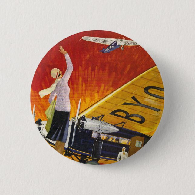 Japan - Luftverkehr Button (Vorderseite)