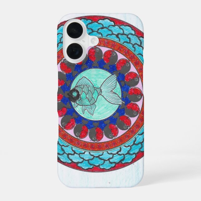 Japan Mandala 002 iPhone 16 Hülle (Rückseite)