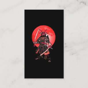 Japan Martial Arts Japanischer Samurai Warrior Visitenkarte