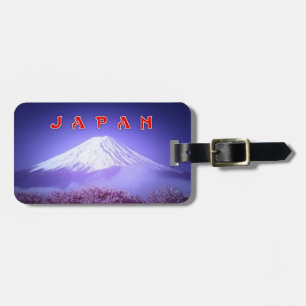 Japan Mount Fuji stilisiert Gepäckanhänger