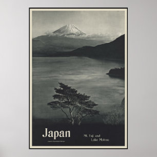 Japan Mount Fuji und Lake Motosu Poster
