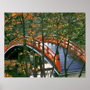 Japan, Nara Pref., Nara. Die königliche Brücke leu Poster