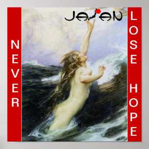 JAPAN NIEMALS DIE HOFFNUNG VERLIEREN POSTER