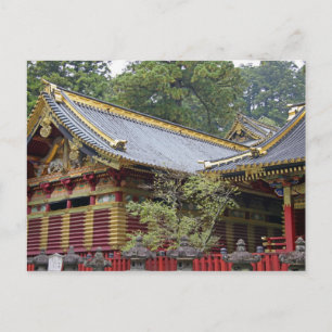 Japan, Nikko. Toshogu-Schrein und Mausoleum in 2 Postkarte