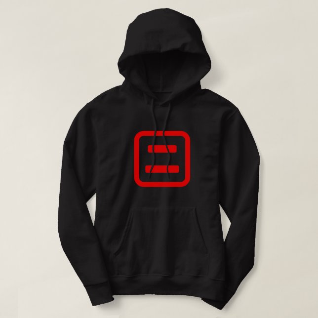 Japan Nummer zwei 二 【Ni】 Kanji Hoodie (Design vorne)