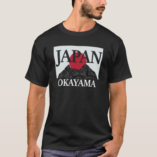 Japan Okayama Fuji san Flag  1 T-Shirt (Vorderseite)