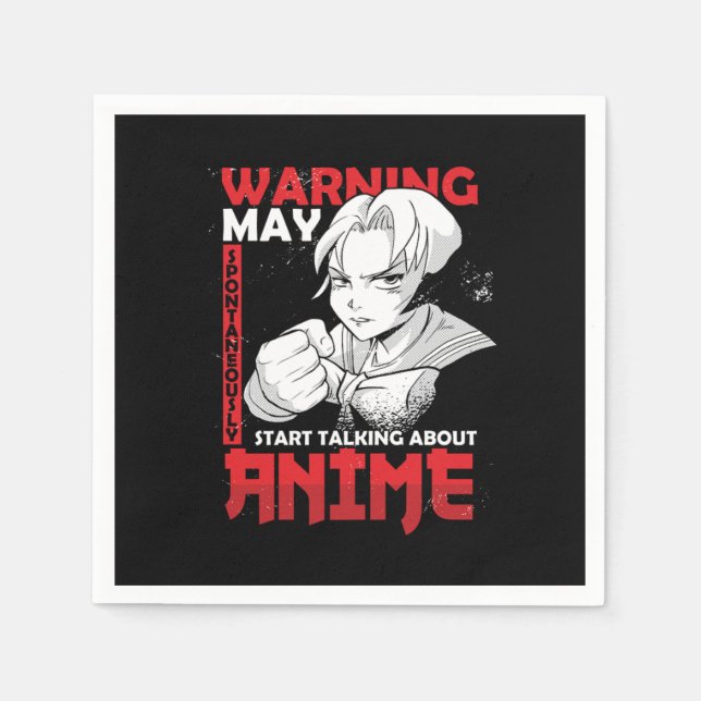 Japan Otaku Manga Cosplay Gaming-Geschenk Krieg Serviette (Vorderseite)