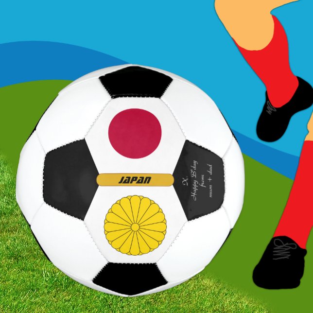 Japan Personalisiert, Flaggen, Foto Fußball-Ball Fußball (Von Creator hochgeladen)