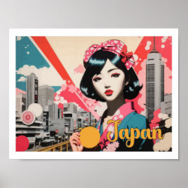 Japan Pop Art Travel Illustration Poster