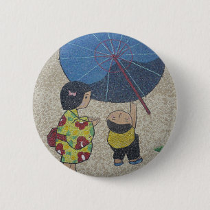 Japan-Regenschirm Button