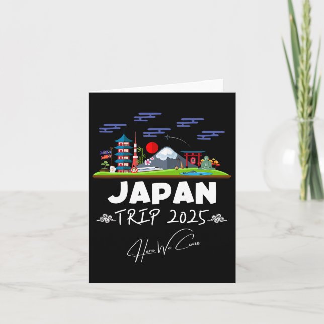 Japan Reise 2025 Hier kommen wir Matching Team Rei Karte (Vorderseite)