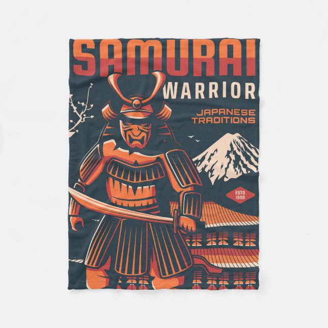 Japan Reise Fleecedecke (Vorderseite)