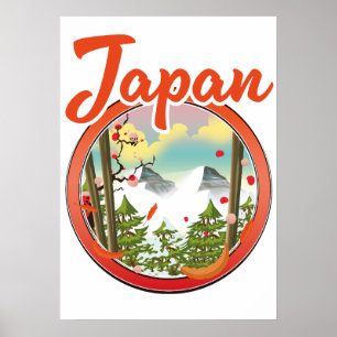 Japan Reise Logo Poster