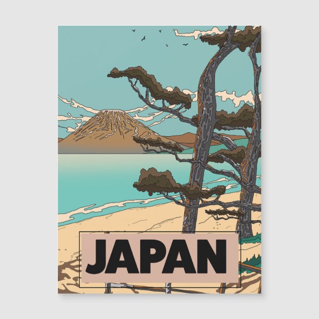 Japan - Reise Magnetkarte (Vorderseite)