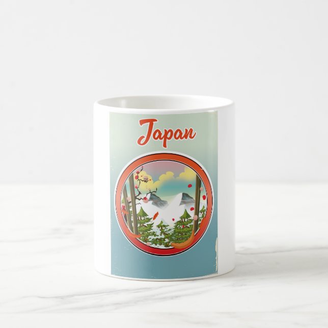 Japan Reiselogo Kaffeetasse (Mittel)