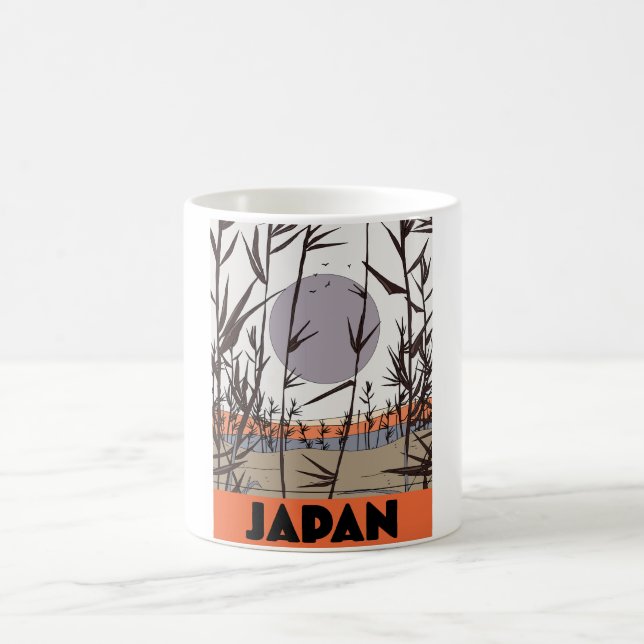 Japan Reiseplakat Kaffeetasse (Mittel)