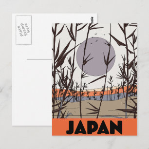 Japan Reiseplakat Postkarte