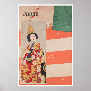 Japan Reiseplakat Regierung Eisenbahn Kunst Poster