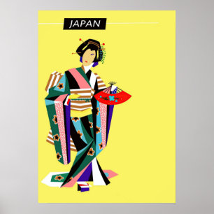 Japan Retro Vintage Travel Poster
